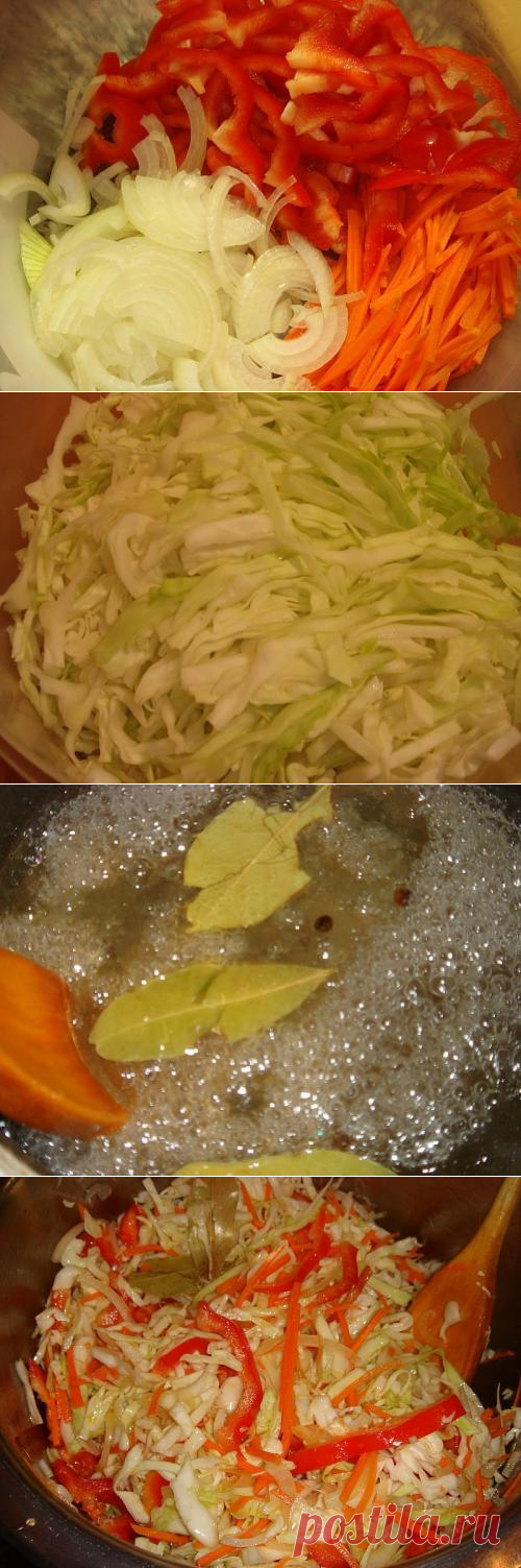 Кисло-сладкая квашенная капуста.