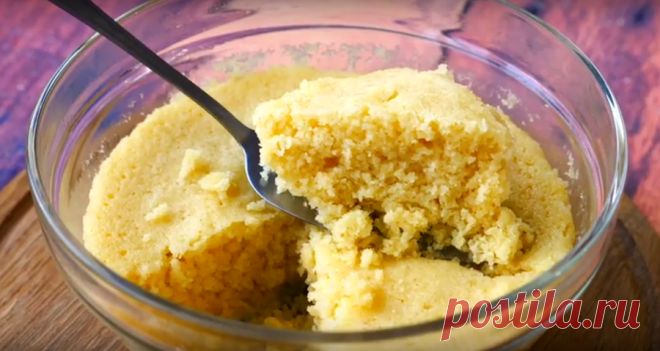 Манник на кефире за 10 минут, супер быстрый и вкусный рецепт