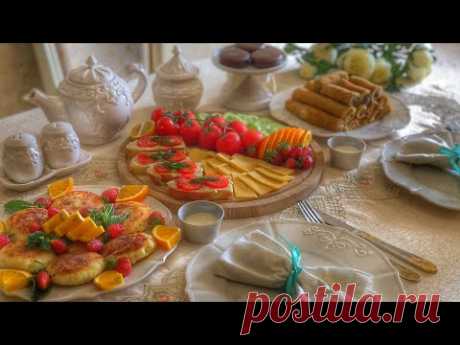 ЗАВТРАК сырники , блинчики с мясом , овощи , фрукты / завтрак на Сухур / #ЗАВТРАК #СЫРНИКИ #БЛИНЧИКИ
