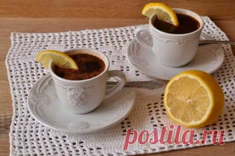 Освежающий и полезный кофе с лимоном.