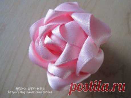Flower fabric diy. Handmade ribbon rose | Все о рукоделии: схемы, мастер классы, идеи на сайте labhousehold.com