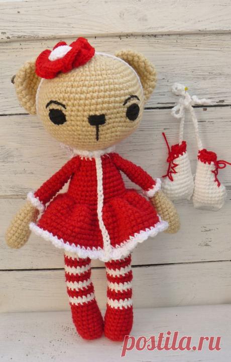 Für Kinder - Weihnachtsbärchen "Mascha" - ein Designerstück von ta-sign bei DaWanda