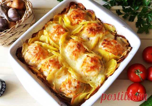 Котлеты с картошкой в духовке — БЛИНЧИК