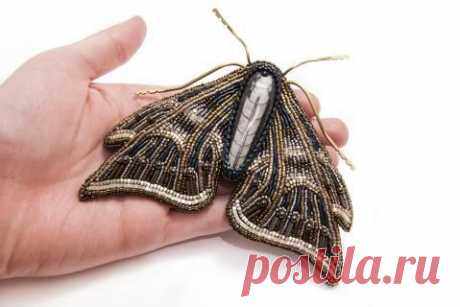 Брошь &quot;Мотылек&quot;. Коллекция &quot;Lepidoptera&quot;. | biser.info - всё о бисере и бисерном творчестве