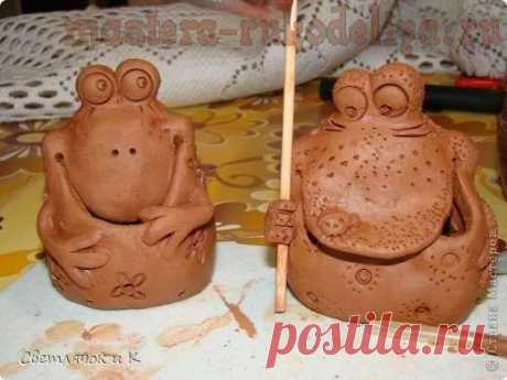 Мастера рукоделия - рукоделие для дома. Бесплатные мастер-классы, фото и видео уроки - Мастер-класс по лепке из самоотвердевающей глины: Жабик КВАся