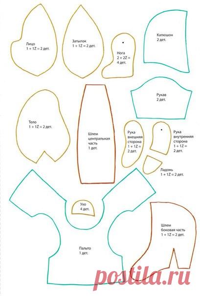 Натусина шкатулка.
Мишка выкройка. Ольга Солодова.