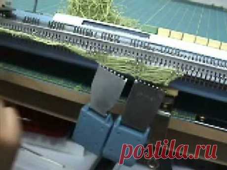 Machine knit fan lace part 4 of 5