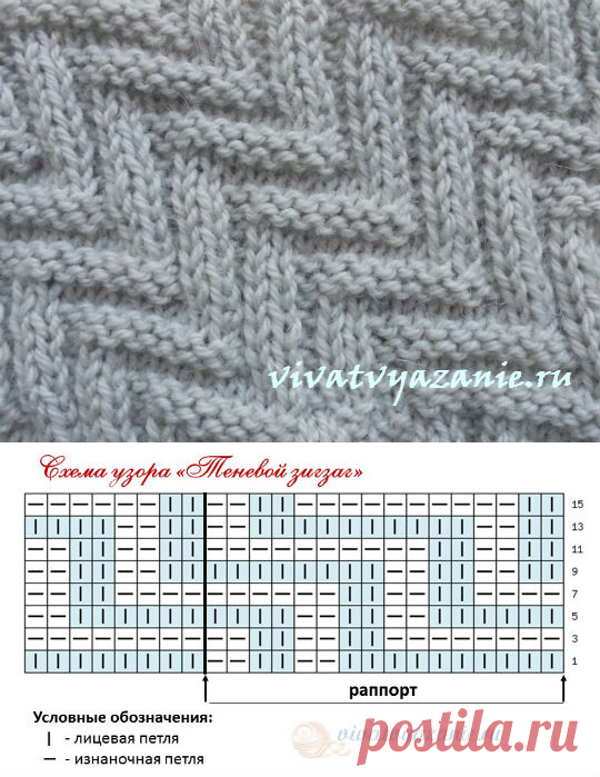 Узор зигзаг: схема и описание