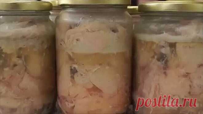 Домашняя тушенка из курицы в духовке. Быстро, легко и очень ВКУСНО!