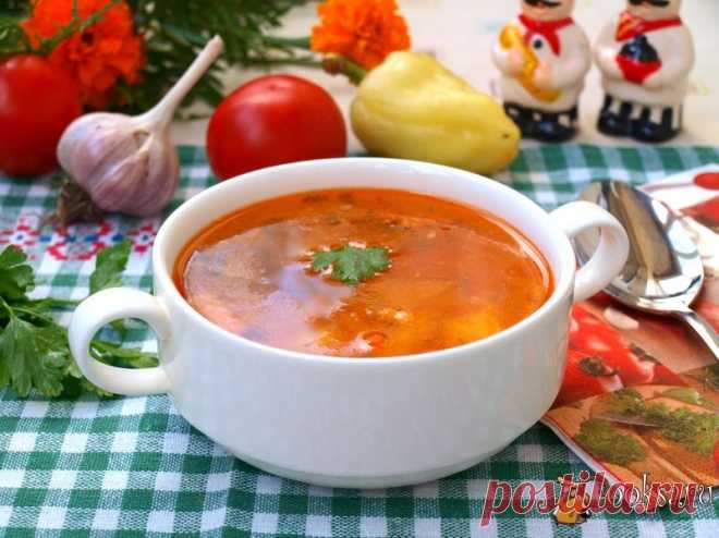 Суп из индейки с помидорами и болгарским перцем фото рецепт приготовления