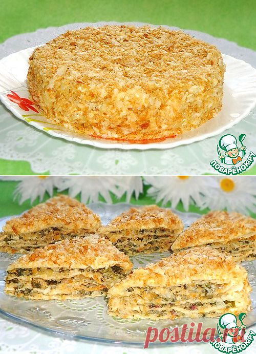 Закусочный торт "Наполеон" - кулинарный рецепт