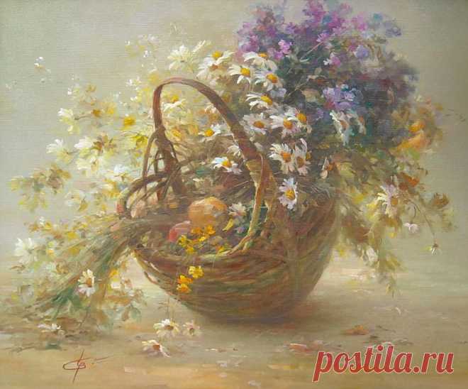 В главной роли нынче осень.... Художник Wlodzimierz Czurawski.