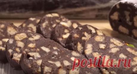 Шоколадная Колбаса из Печенья Простой Рецепт Шоколадная колбаса из печенья пошаговый классический рецепт. Это очень вкусный и, самое главное, простой рецепт из детства.