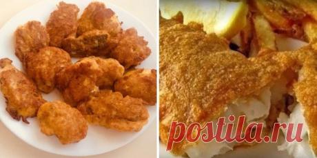 7 рецептов кляра для pыбы: