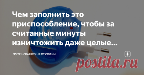 Чем заполнить это приспособление, чтобы за считанные минуты изничтожить даже целые полчища комаров, мух, моли и любых насекомых Все гениальные идеи, как показывает жизнь, до смешного просты. Думаю, у каждого был повод убедиться в этом… Сейчас хоть и конец августа, но лето ещё продолжается. А впереди золотая осень, которая принесёт долгожданную прохладу. Но, увы, приятные ощущения зачастую омрачаются одним отвратительным моментом – укусами комаров, и они ещё успеют вдоволь ...