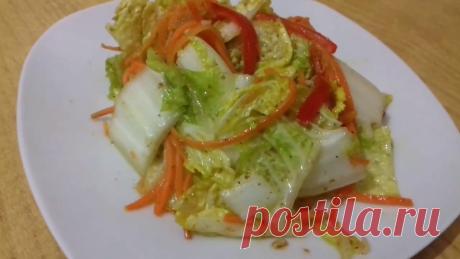 Пекинская капуста по-корейски.очень быстро и вкусно