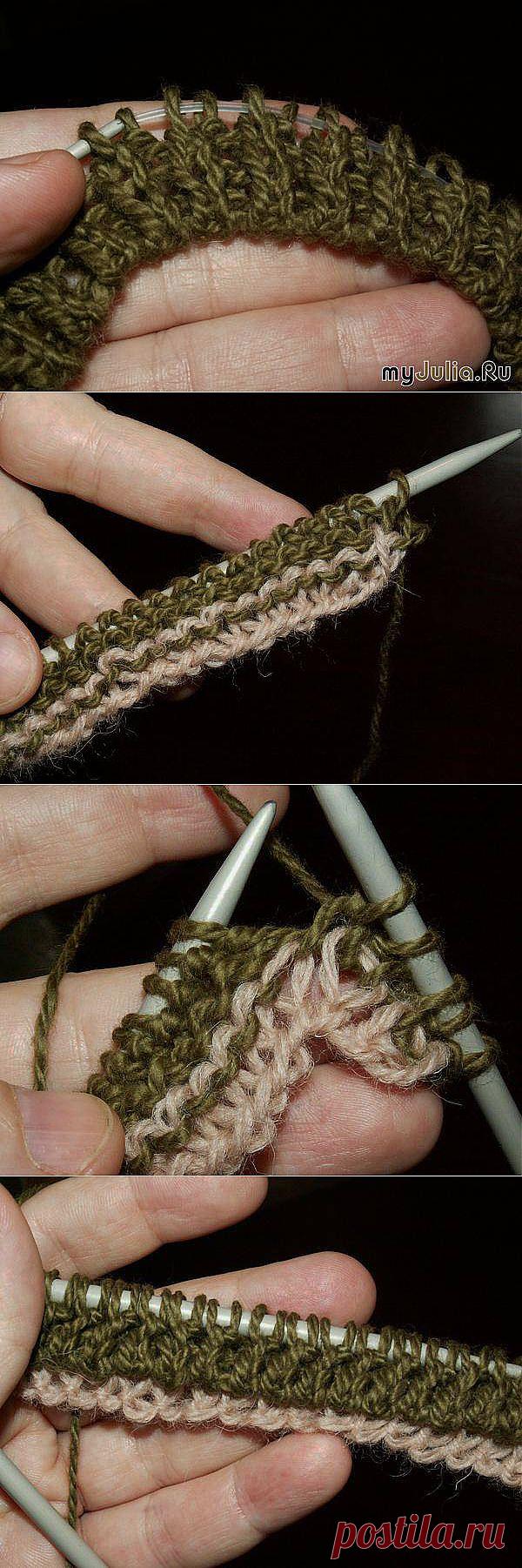 Набор петель эластичного края резинки 1х1.