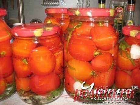 Маринованные помидоры сладко-острые.