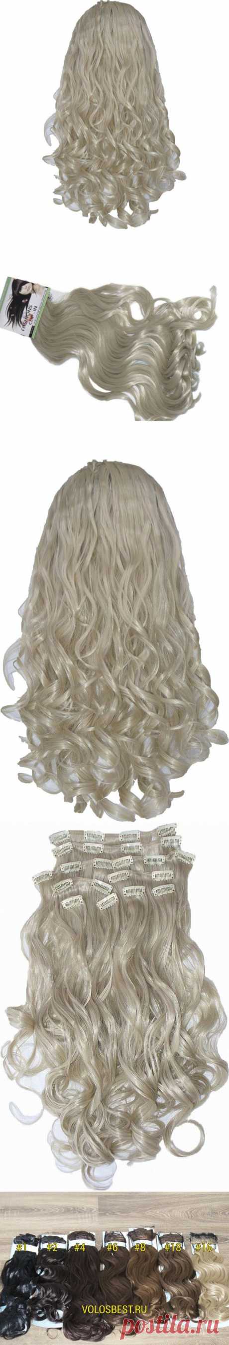 Волосы на заколках завитые блонд №88   
950руб.