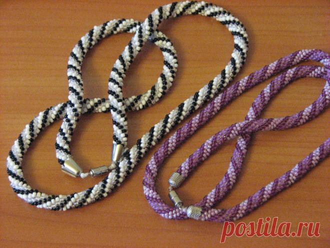 Бисерный жгут крючком: "техника рукава" | Своими руками