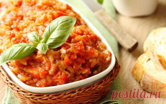 Самая вкусная и быстрая икра из баклажан ·
