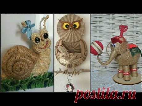 Jute Work New Animals Craft Ideas New &amp; Beautiful. - YouTube