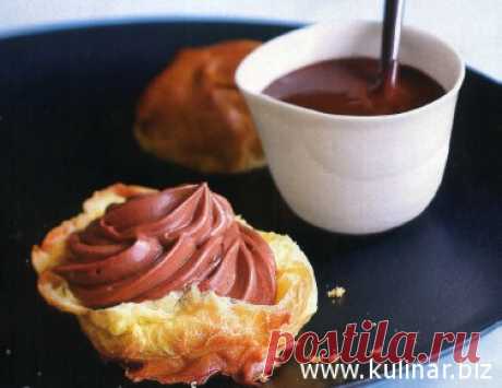 Заварные пирожные с шоколадным кремом