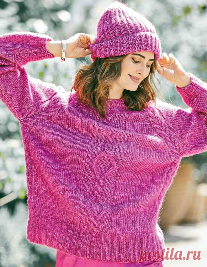 Две вещи лучше, чем одна! Вяжем стильные шапки со свитерами, юбками, шалями и пончо