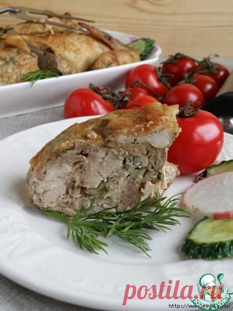 Курица, фаршированная печенкой!