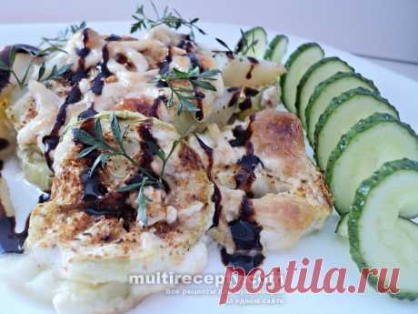Запеченные кабачки с картофелем и курицей рецепт с фото