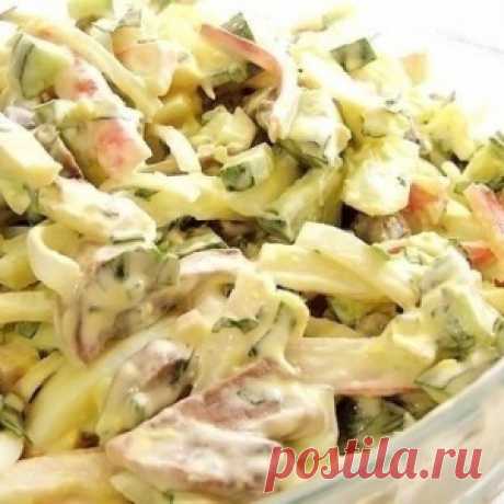 Вкусный и нежный «Салат «Алёнка».Частый гость на моем столе