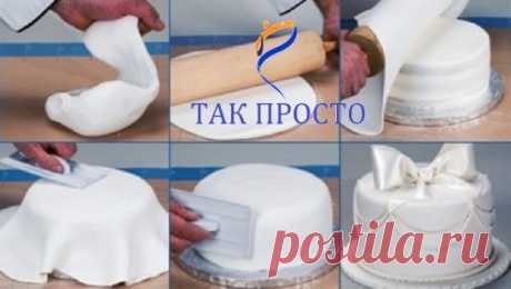 Молочная сахарная мастика для украшения тортов