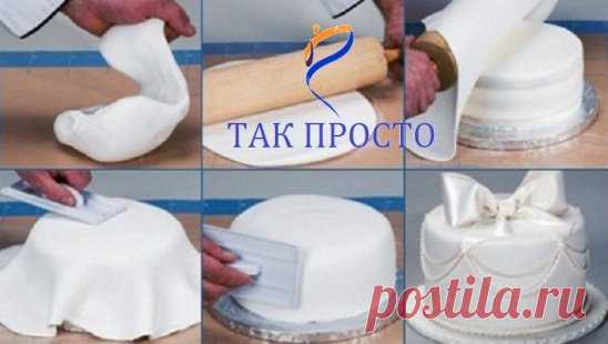 Молочная сахарная мастика для украшения тортов