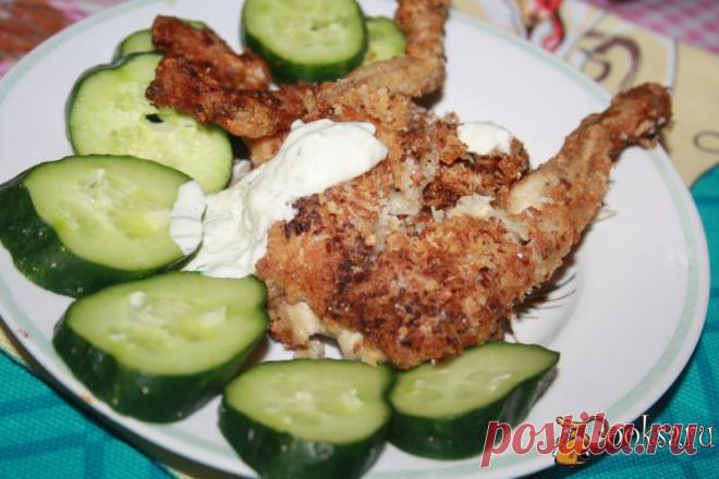 Лягушачьи лапки в кокосовой стружке  рецепт приготовления