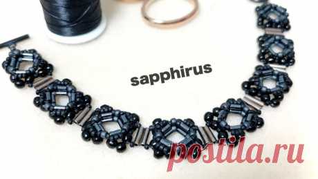 Браслет из бисера и бусин
МК sapphirus 

По этому мастер-классу, приложив совсем немного усилий  и времени, из бисера и бусин  вы можете самостоятельно изготовить такой браслет 
Осталось только выбрать цветовую гамму или можно использовать представленную в видео 
Размер: 17,5 см

 Материалы:
 Стеклярус TOHO 3 мм, №81 - 64 шт.
 Бисер TOHO 1/0, №611 - 68 шт.
 Чешские круглые бусины 3 мм - 96 шт.
 Бисер TOHO 15/0, № 49F - 209 шт.
 Стеклярус TOHO 6 мм,. № 711 - 14 шт.
 Застежк...