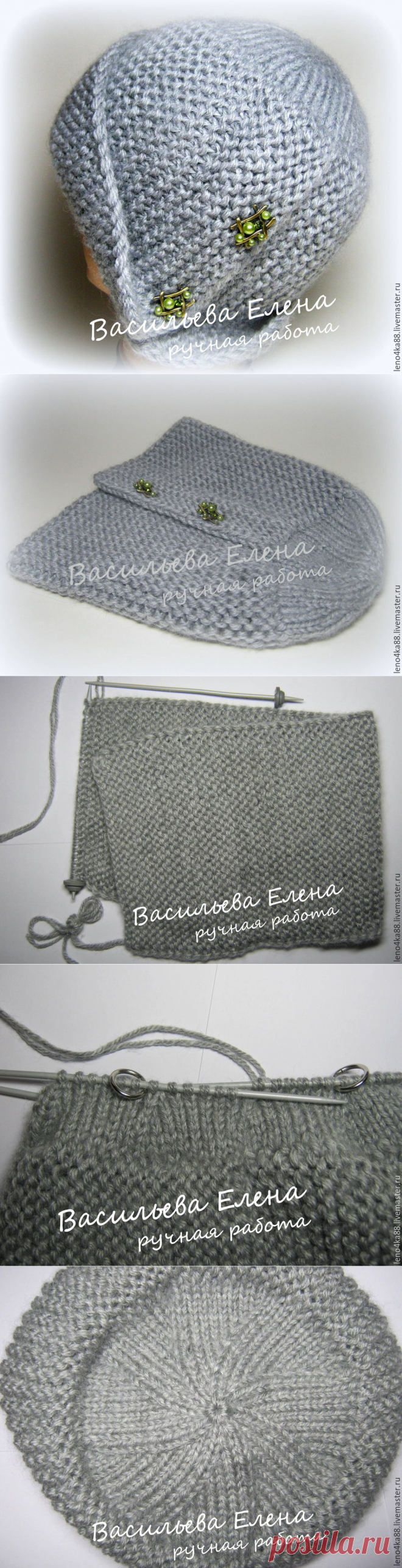 Вяжем спицами шапочку «Робин» - Ярмарка Мастеров - ручная работа, handmade
