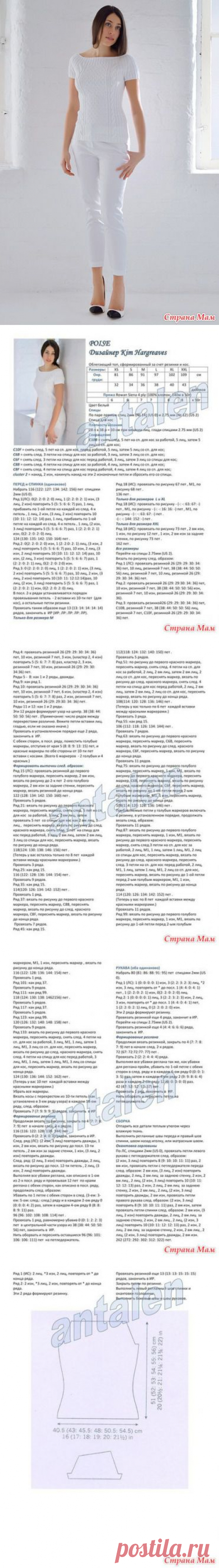 Белая кофточка спицами - Вязание - Страна Мам