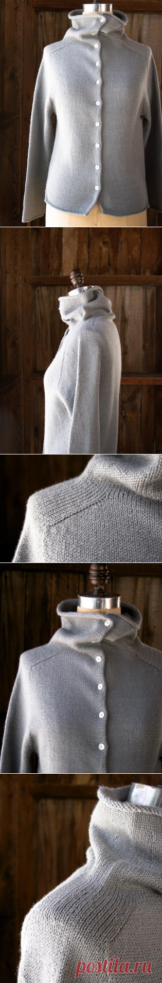 Сверху Вниз Водолазка Кардиган | Перл Сохо