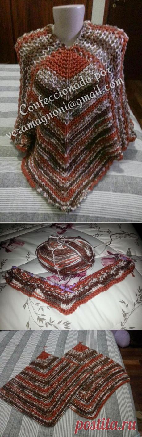 Brasil Tricô &amp; Crochê - Handmade: Poncho quadrado perfeito