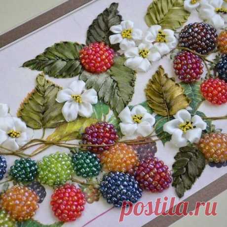 Объемная вышивка просто изумительна!🍓