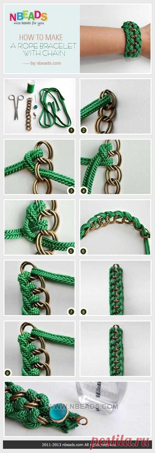 DIY Tutorial bead crafts / make a rope bracelet, diy - Bead&Cord