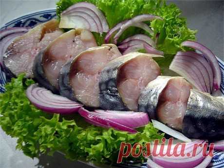 Изумительная скумбрия в маринаде.