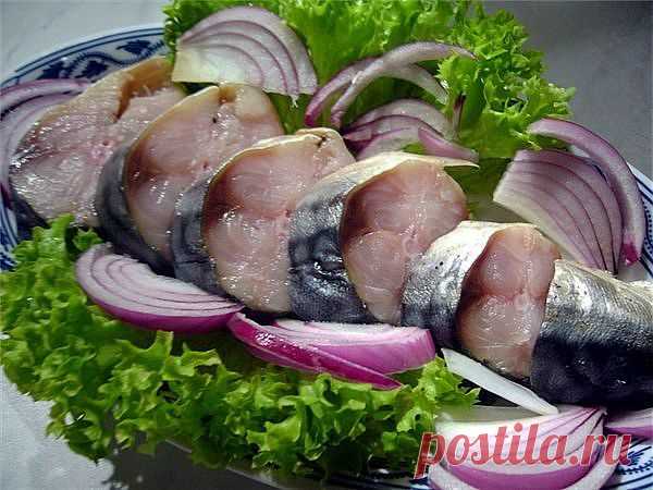 Изумительная скумбрия в маринаде.