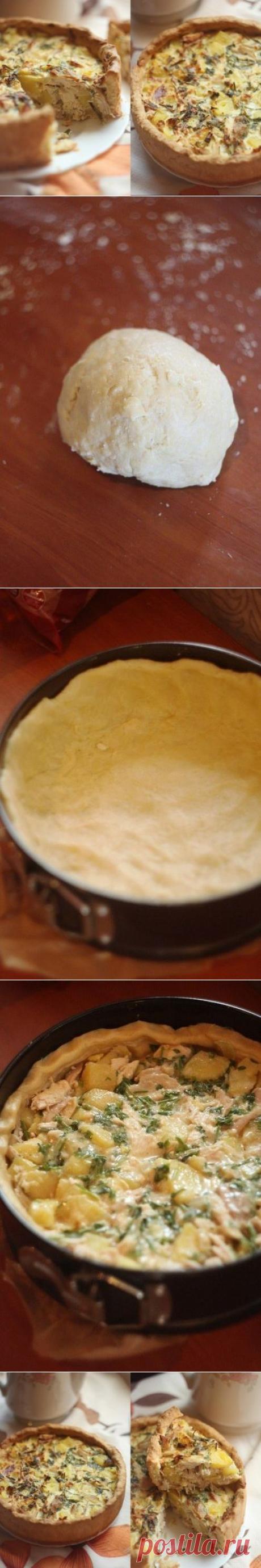 Как приготовить пирог с курицей и картофелем. - рецепт, ингридиенты и фотографии