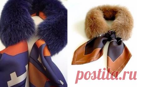 Меховый воротник трансформер своими руками... Когда зимней одежды много, а воротник - один! Источник