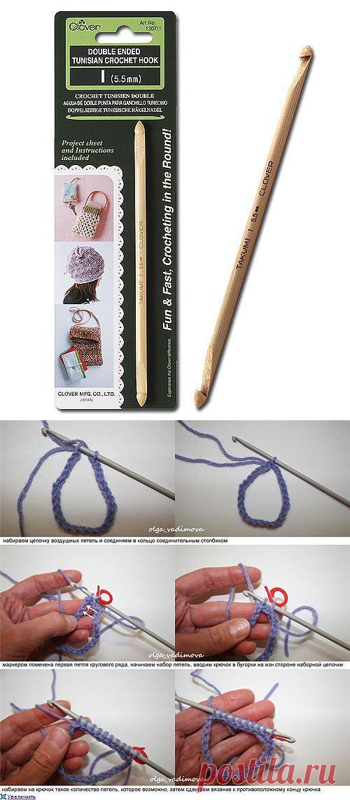 ВЕК ВЯЖИ-ВЕК УЧИСЬ! ТУНИССКОЕ ВЯЗАНИЕ ПО КРУГУ. МАСТЕР-КЛАСС+ВИДЕО.