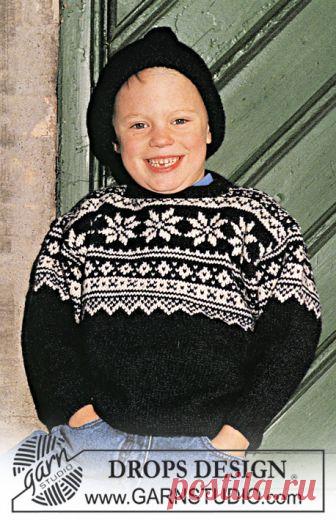 Детский джемпер с норвежским узором