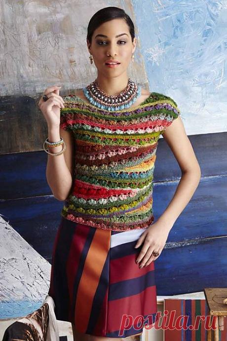 Ravelry: # 21 Балет-образным вырезом Tee шаблон Линда Скуя