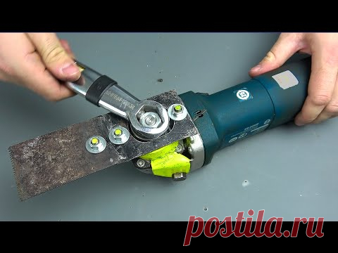 Это реально работает! Насадка на болгарку реноватор своими руками! #romanursu
