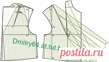 Моделирование платья - моделирование лифа со складками